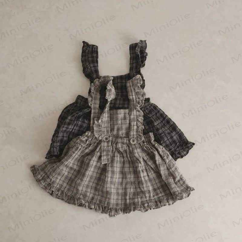 ベビー幼児女の子用チェック柄Dress - image 4