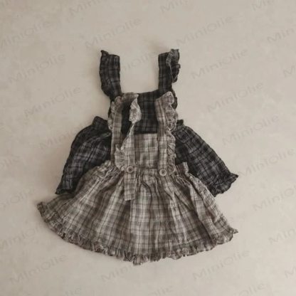 ベビー幼児女の子用チェック柄Dress - image 4