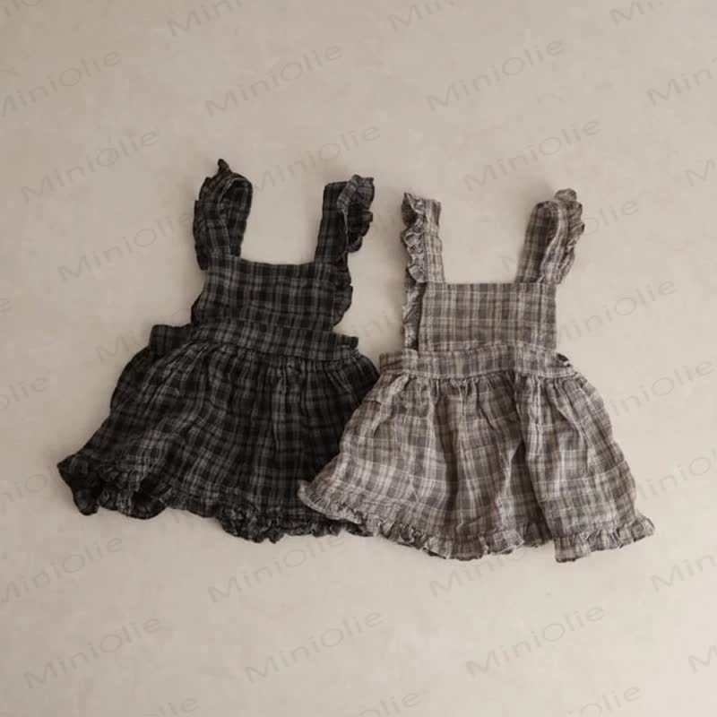 ベビー幼児女の子用チェック柄Dress - image 2