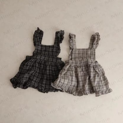 ベビー幼児女の子用チェック柄Dress - image 2