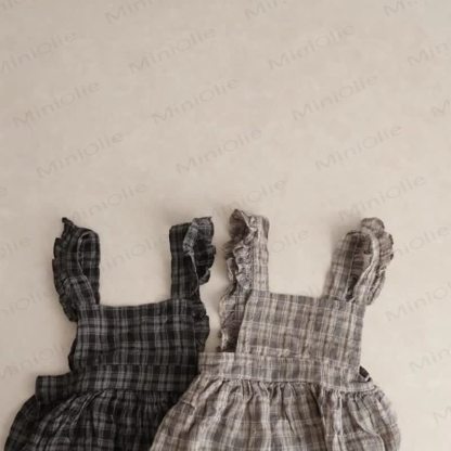 ベビー幼児女の子用チェック柄Dress - image 3