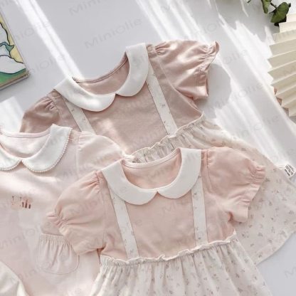 ピーターパンカラーのビー柄Dress（女の子） - image 2