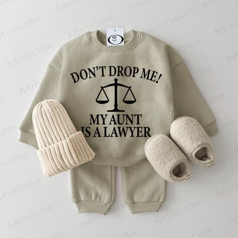 DON'T DROP ME! MY AUNT IS A LAWYERベビー 2点セット グレーグリーン - グレーグリーン - 2～3歳 - image 1