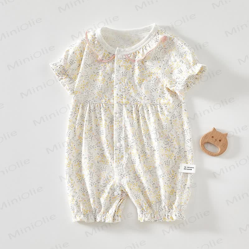 ベビーフローラルイエローロンパー - 黄色 - 18～24ヶ月 - image 1