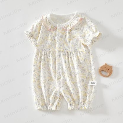 ベビーフローラルイエローロンパー - 黄色 - 18～24ヶ月 - image 1