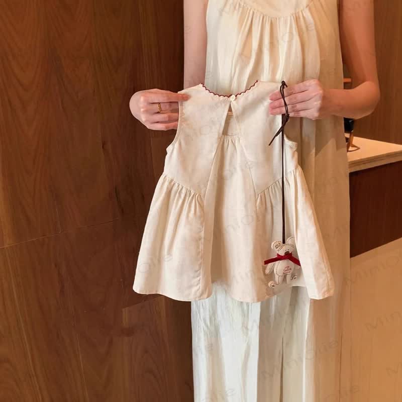 ベビー幼児用漫画リボンノースリーブDress - image 2