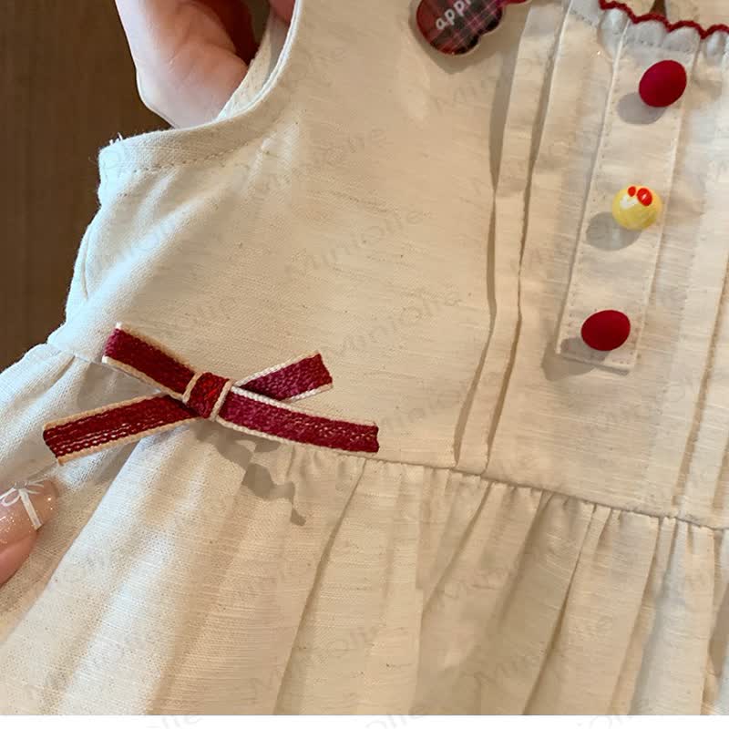 ベビー幼児用漫画リボンノースリーブDress - image 4