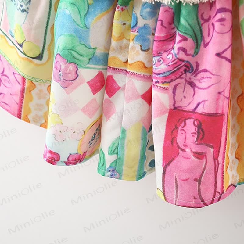 幼児用カラフルフラワーレースDress - image 7