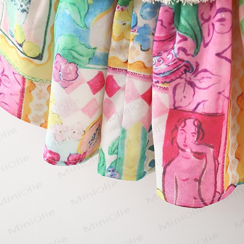 幼児用カラフルフラワーレースDress - image 7