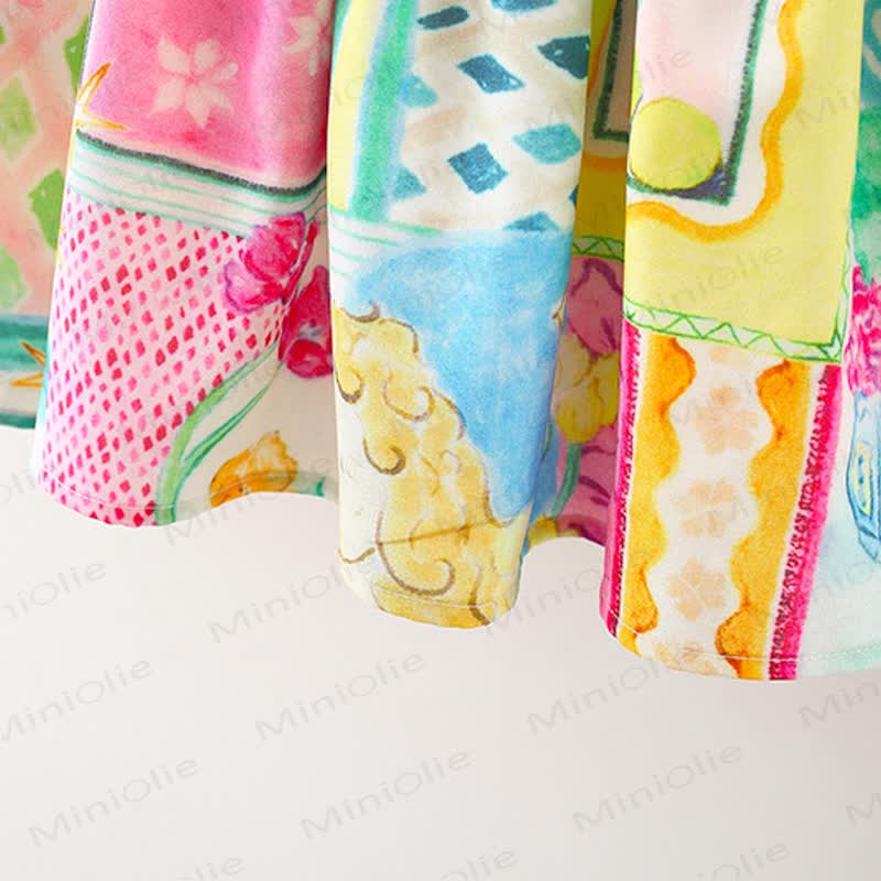 幼児用カラフルフラワーレースDress - image 8