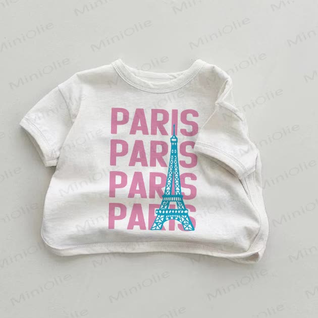 PARISベビー エッフェル塔 ホワイト Tシャツ - 白 - 18～24ヶ月 - image 1