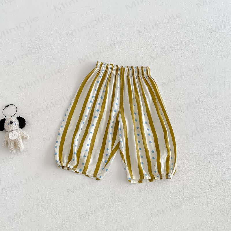 ベビー幼児用水玉模様カジュアルパンツ - ブルードット - 4～5歳 - image 2