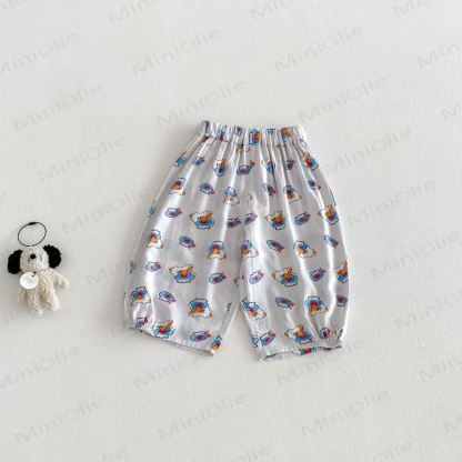 ベビー幼児用水玉模様カジュアルパンツ - 灰色の魚 - 4～5歳 - image 4