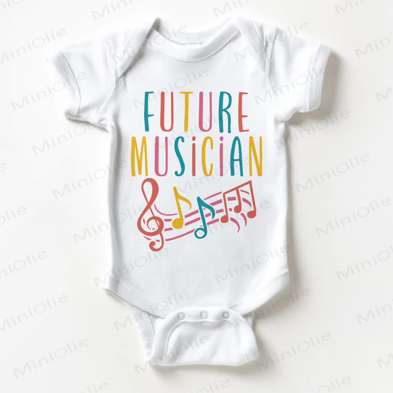 FUTURE MUSICIANベビーホワイトボディスーツ - 白 - 18～24ヶ月 - image 1