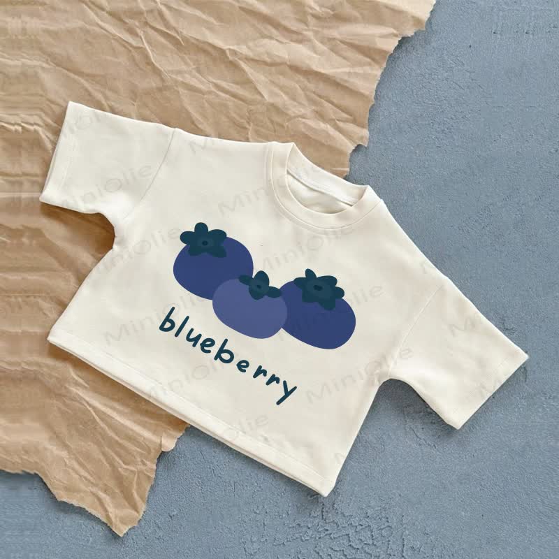 BLUEBERRYベビーサマーTシャツ - 白 - 2～3歳 - image 1