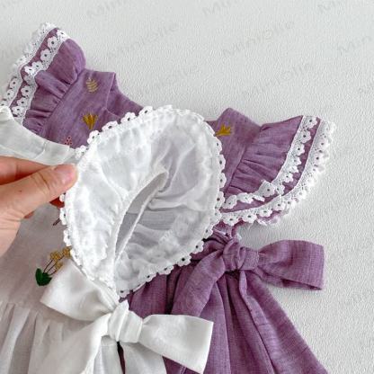 ベビー刺繍入りフラッタースリーブDress - image 13