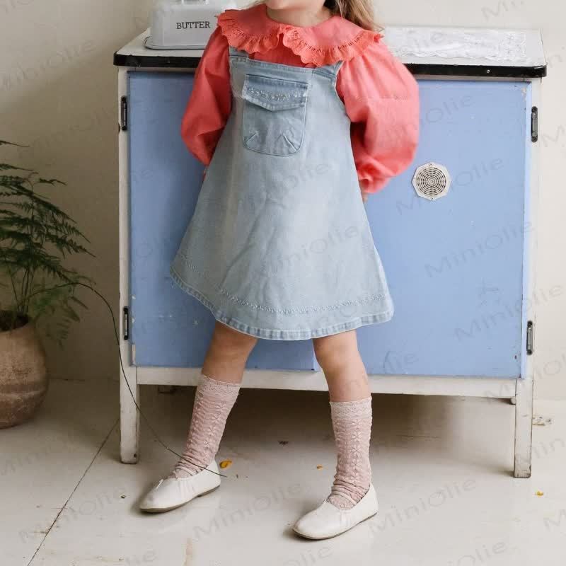 幼児用デニムポケットノースリーブDress - image 6