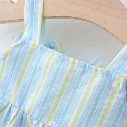 帽子付きベビー幼児用ストライプDress - image 4