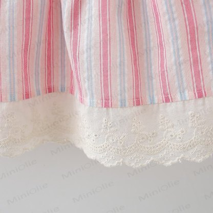 帽子付きベビー幼児用ストライプDress - image 15