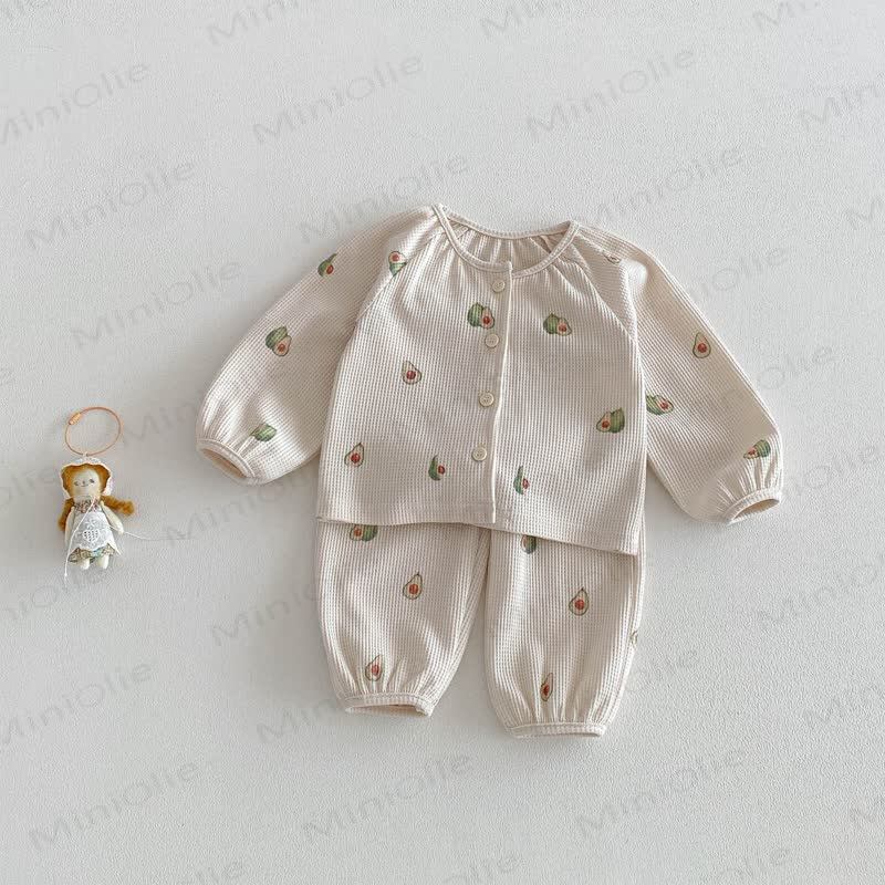 ベビー幼児用アボカド/ザクロワッフルセット - ベージュ - 3～4歳 - image 5