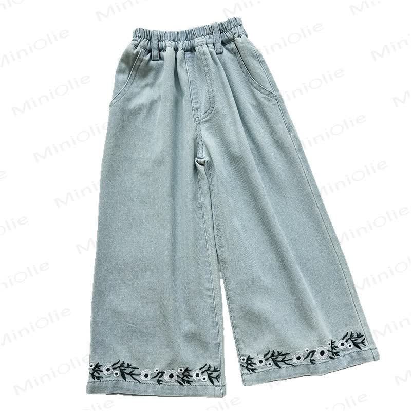 幼児用刺繍タンクトップとパンツのデニムセット - image 5