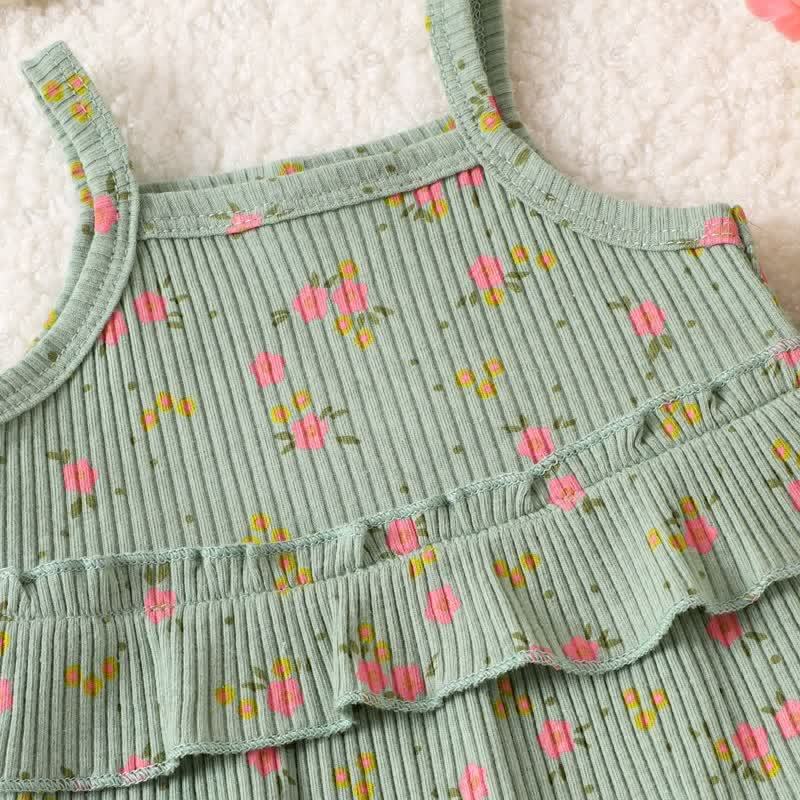 ベビーガールズ 花柄トップス＆パンツ 2ピースセット - image 2