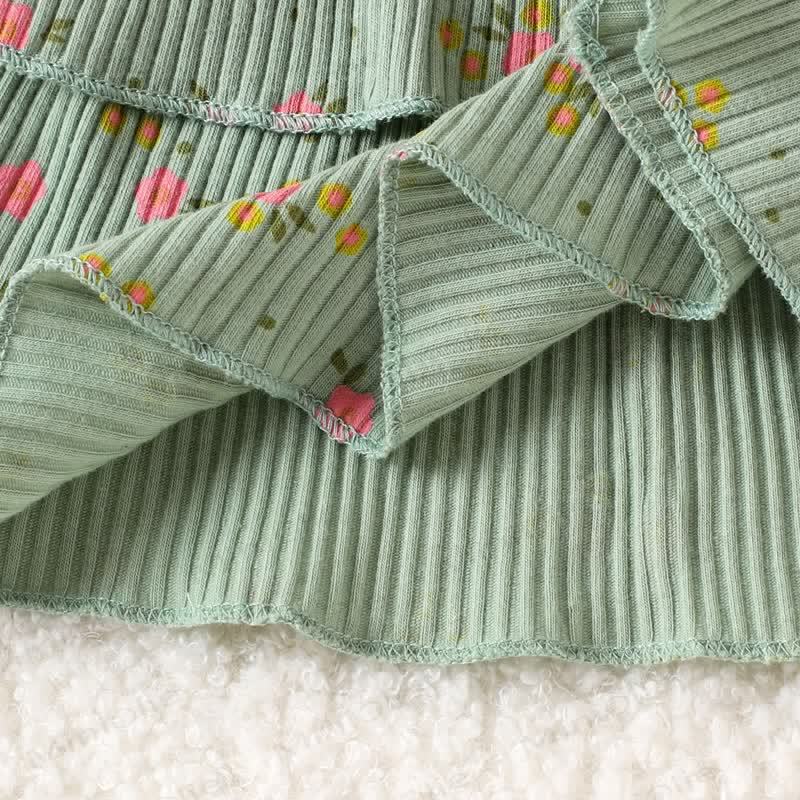 ベビーガールズ 花柄トップス＆パンツ 2ピースセット - image 4