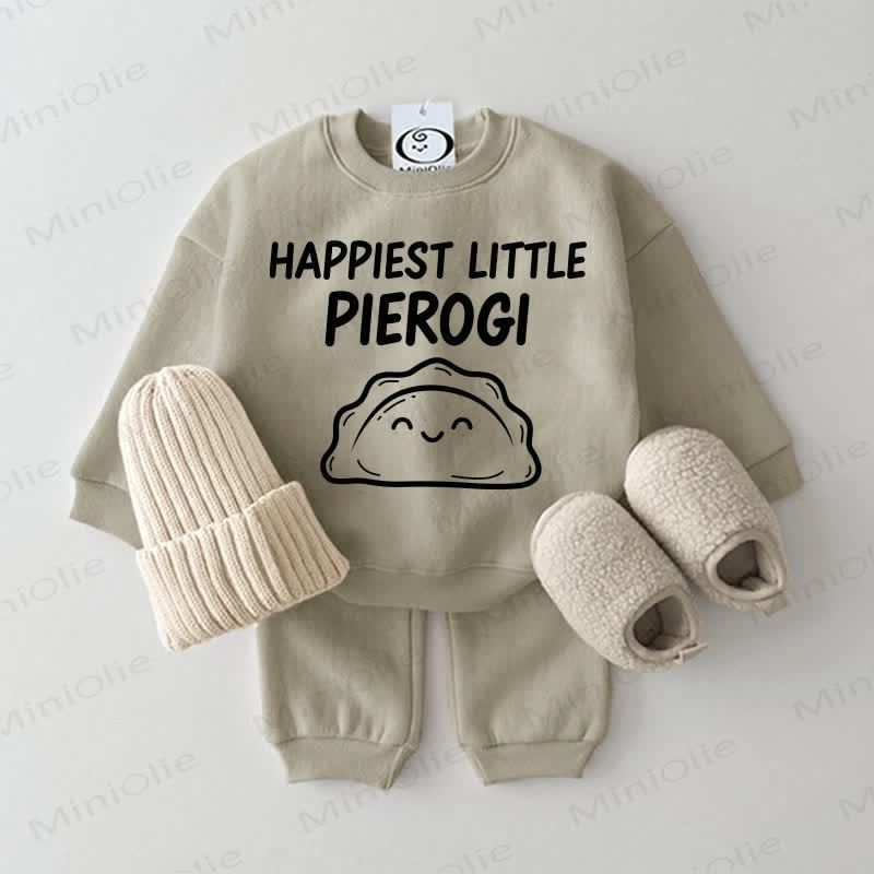 HAPPIEST LITTLE PIEROGIベビースウェットシャツ 2点セット グレーグリーン - グレーグリーン - 2～3歳 - image 1