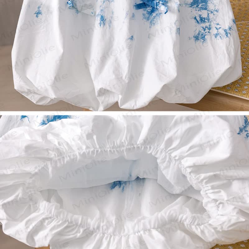 幼児用蝶ネクタイダイ柄ノースリーブDress - image 4