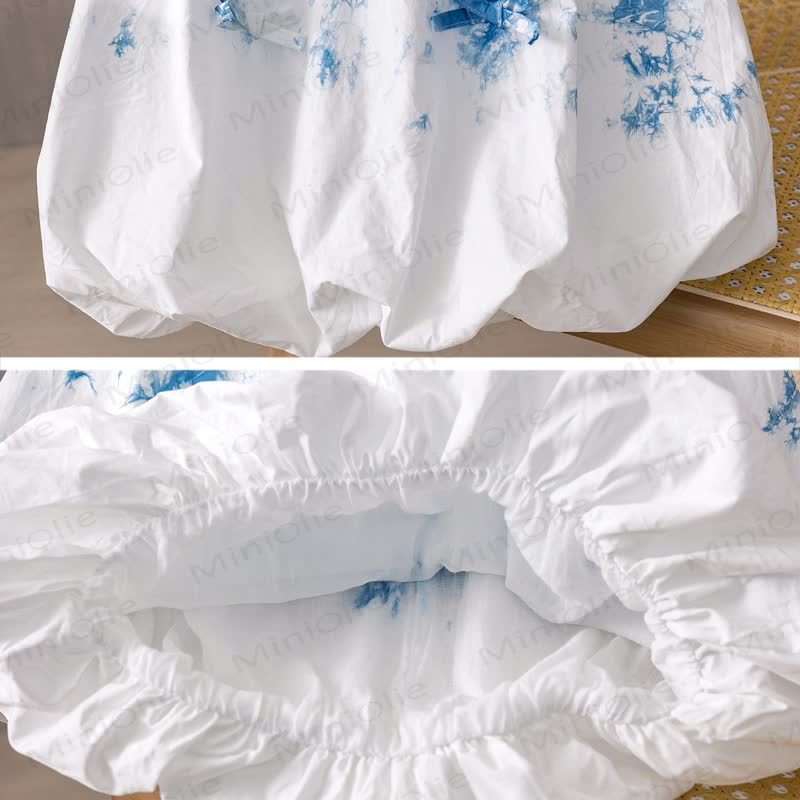 幼児用蝶ネクタイダイ柄ノースリーブDress - image 4