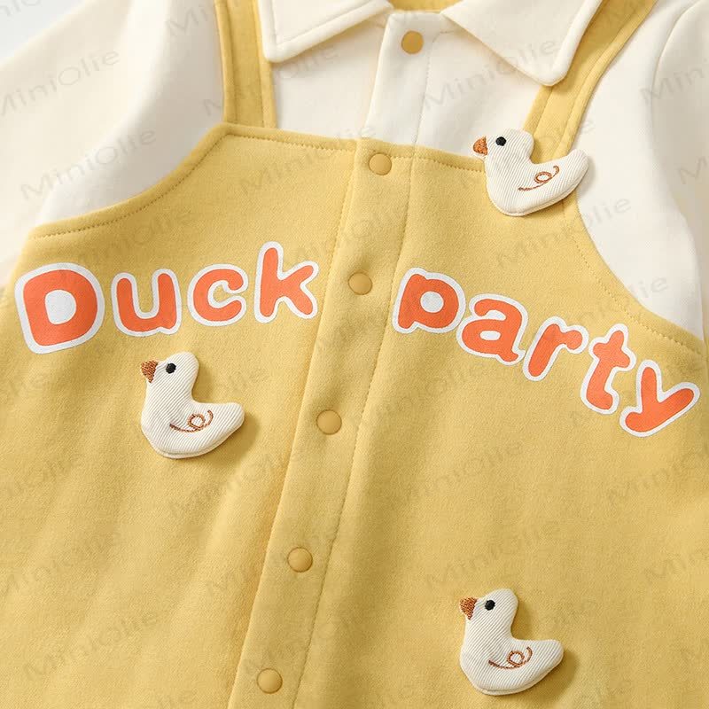 DUCK PARTYベビーフェイクロンパース 2枚セット - image 4