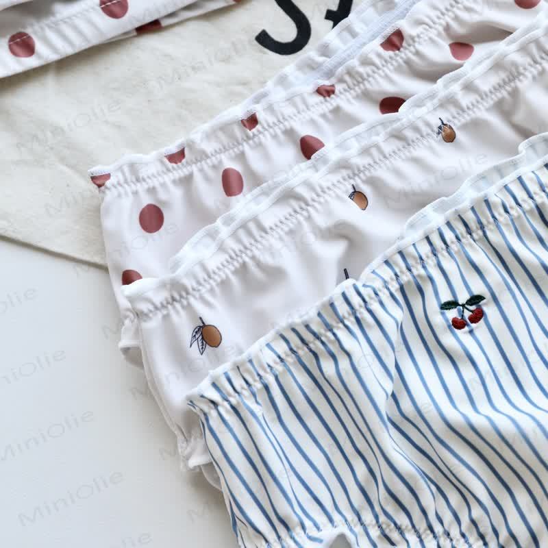 ベビー幼児用ストライプレモン水着（帽子付き） - image 5