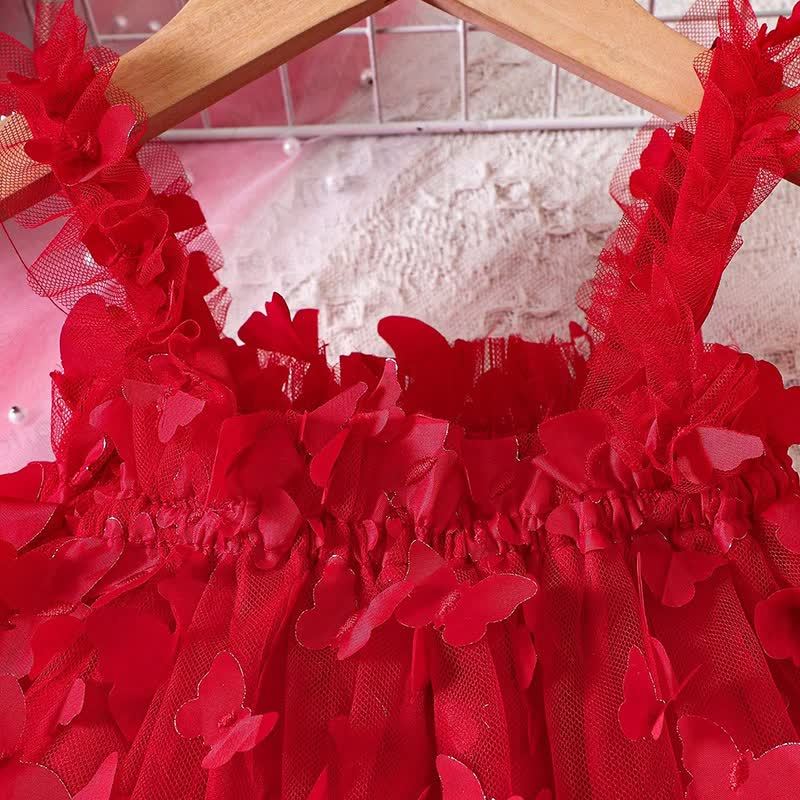 ベビーバタフライレッドDress - image 3