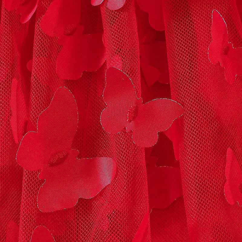 ベビーバタフライレッドDress - image 5