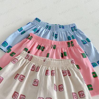 幼児用アルファベットTシャツとショーツセット - image 13