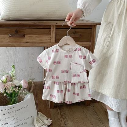 幼児用アルファベットTシャツとショーツセット - image 5