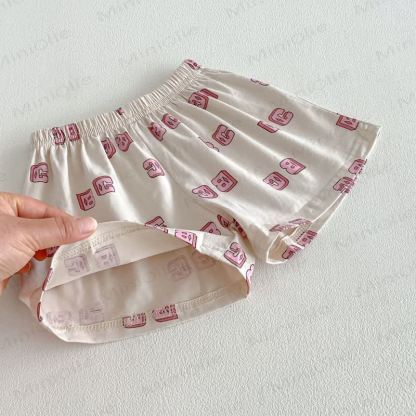 幼児用アルファベットTシャツとショーツセット - image 7