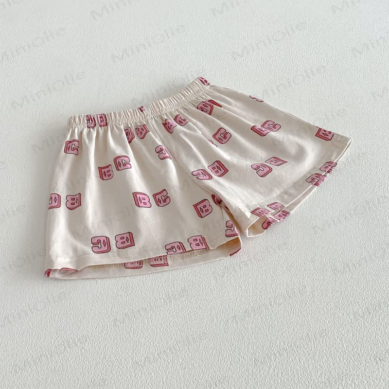 幼児用アルファベットTシャツとショーツセット - image 6