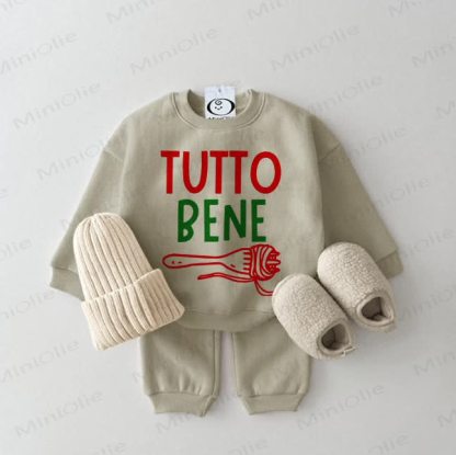 TUTTO BENEベビートレーナー グレーグリーン 2枚セット - グレーグリーン - 2～3歳 - image 1