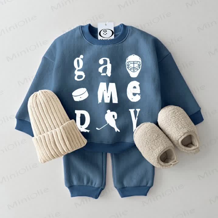 GAME DAY用ベビーブルースウェットスーツ2点セット - 青 - 2～3歳 - image 1