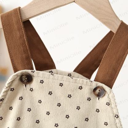 ベビー幼児用コーデュロイフラワーオーバーオール - image 5