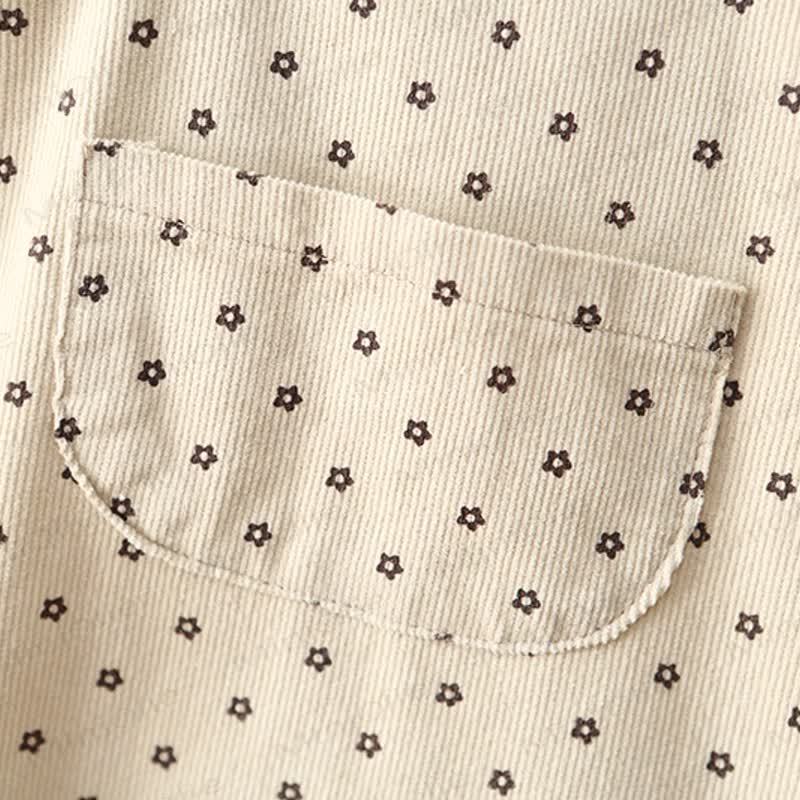 ベビー幼児用コーデュロイフラワーオーバーオール - image 8