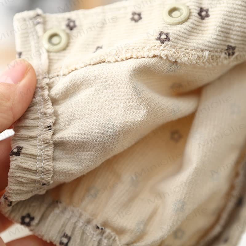 ベビー幼児用コーデュロイフラワーオーバーオール - image 9