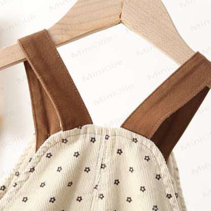 ベビー幼児用コーデュロイフラワーオーバーオール - image 6