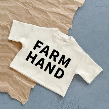 FARM HANDベビー サマー カジュアル Tシャツ - 白 - 2～3歳 - image 2