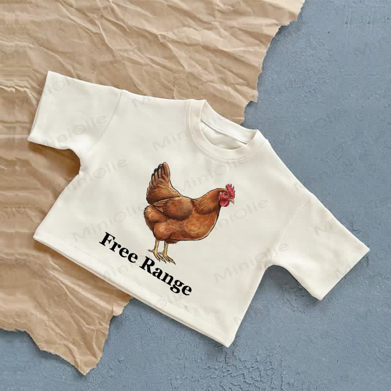 FREE RANGEベビーサマーカジュアルTシャツ - 白 - 2～3歳 - image 1