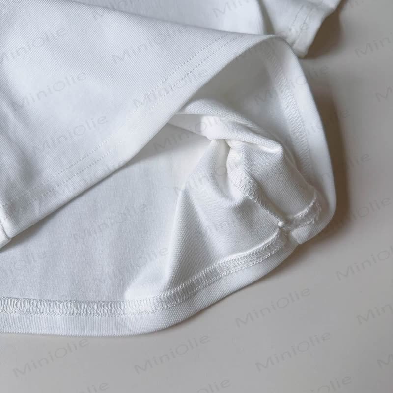 幼児用ホワイトTシャツとベアストラップDress - image 10