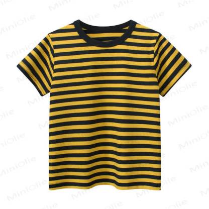 幼児用男の子用ストライプTシャツ - 黄色 - 8-9T - image 9