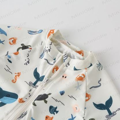 幼児男の子用クジラ亀水着（帽子付き） - image 6