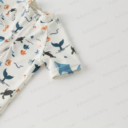 幼児男の子用クジラ亀水着（帽子付き） - image 4